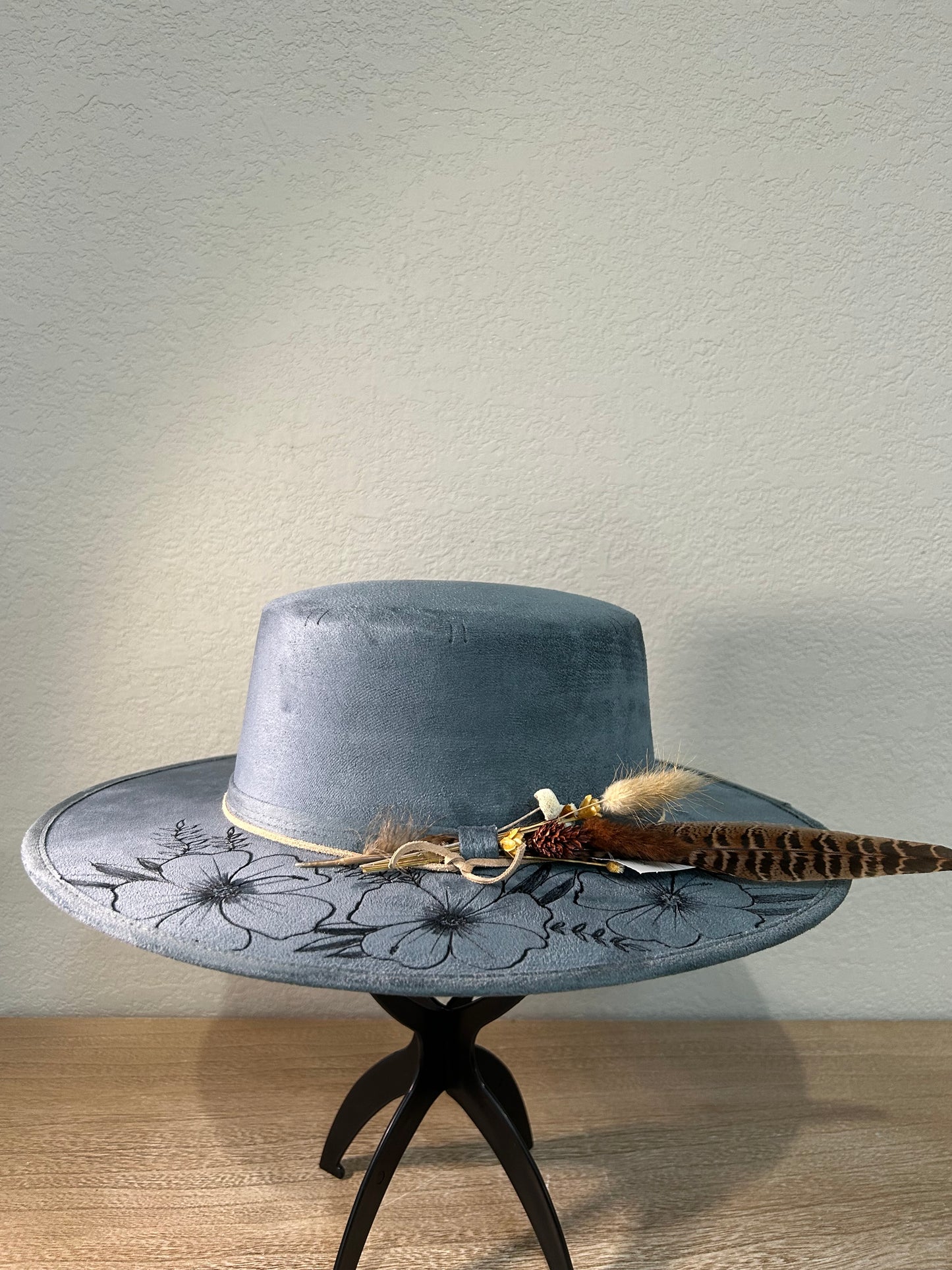 Jean Blue Cordobés flat Brim Hat