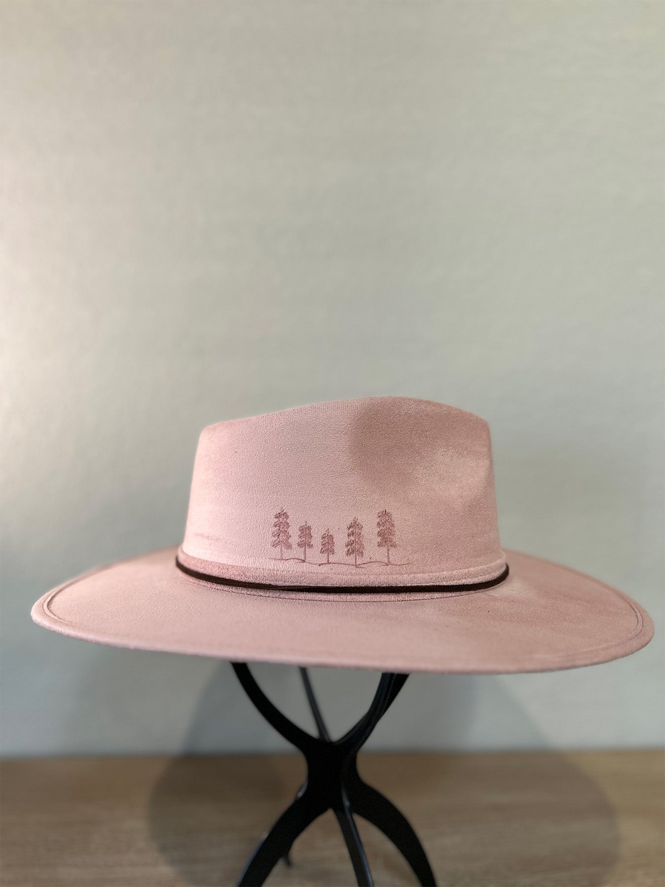 Pink Mountain Fedora Hat