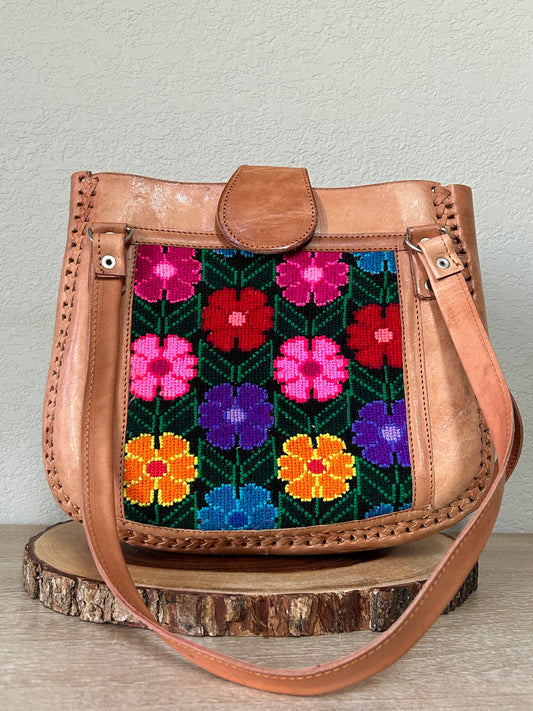 Embroidered Shoulder Bag